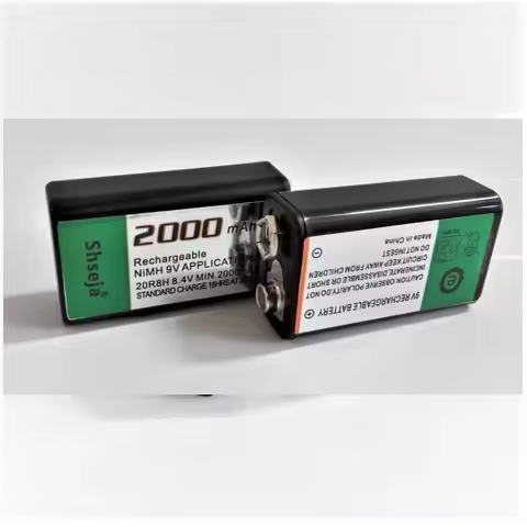 2PCS 9V NiMH Rechargeable Battery 2000mAh 9V 6f22 Crown Krone battery For Multimeter Microphone Remo