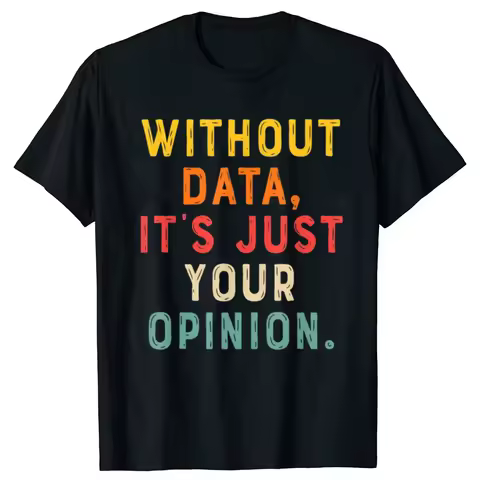 Data Analyst Statistic Statistician Funny Engineer Nerd T Shirt Vintage Washed Streetwear Breathable