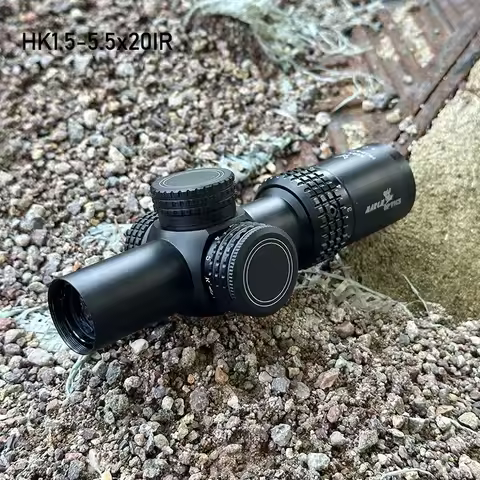 MARCH HK1.5-5.5x20IR Sight Green Red Illuminated Tactical Optic Riflescope For Hunting Rifle Scope S