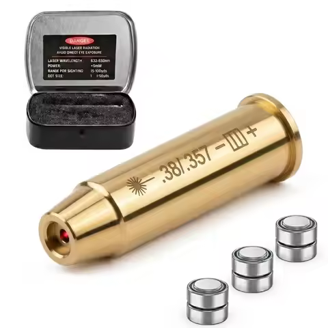 38SPL 357MAG Laser Bore Sighter .38 Laser Collimator .38SPL Laser Boresighter .357 Laser Boresighter