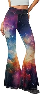 Music Piano Flared Pants for Women Wide Leg Pants Stretchy Yoga Leggings Bootcut Causal Pazallo Pant