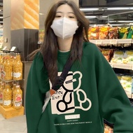 Heping Plus Size Women's Loose Fit Sweater - Spring/Autumn Round Neck