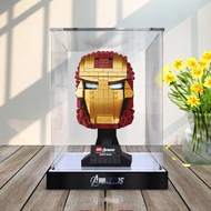 [Model Display Box] Acrylic Anti-dust Box Suitable for Lego 76165 Iron Man Helmet Building Block Mod