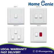 MK by Honeywell Slimline Plus 1/2/3 Gang 10AX/20AX Switch (White)