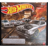 Zamac 6 car set•Chevy Silverado OffRoad•2016 BMW M2•1974 Brazilian Dodge Charger•Datsun Wagon 510