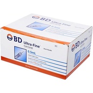 BD Ultra-FineTM 6mm Insulin Syringe Needles 1.0 mL, 31G (0.25mm) x 6mm (สมาคมเบาหวานแนะนำ)