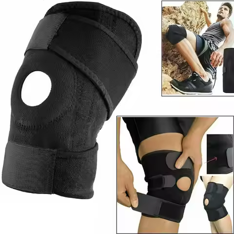 Knee Brace Knee Pain Relief Support Brace with Adjustable Buckle Knee Pad Knee Pain Injury Recovery 