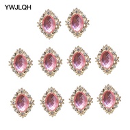 [YWJLQH] 10pcs Flat Back Crystal Rhinestones Embellishment Card Making Phone Case Decoden