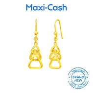 Golden Fir Earrings in 999 Gold