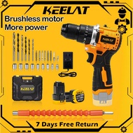 KEELAT KCD007 Cordless Impact Drill Electric Mini Screwdriver Cordless Hand Wall Drill Rechargeable Battery Drill Bit