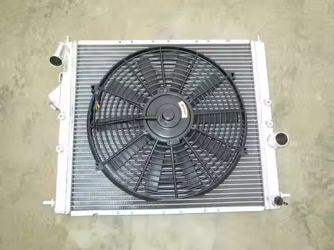 Aluminum Radiator & Fan For RENAULT 1993-1996 Clio 16S/Williams 1.8/2.0L 16V F7R 1993 1994 1995 1996