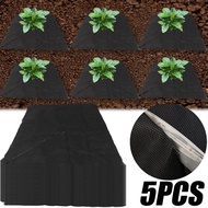 5Pcs Degradable Anti-weed Felt Cloth - Plants Root Protection Mat - for Weed Control Root Protection