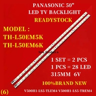 ..PANASONIC50"TH-L50EM5K / TH-L50EM6K  INCH LED TV BACKLIGHT ( LAMPU TV ) 50" LED BACKLIGHT