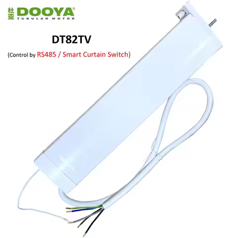 DOOYA RS485 DC Electrical Motor DT82TV Dry Contact 110-240V Silent Motorized Curtain Motor for Smart