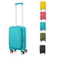 AMERICAN TOURISTER กระเป๋าเดินทางล้อลาก (20นิ้ว) รุ่น CURIO BOOK OPEN SPINNER 55/20 EXP TSA BO GOLDE