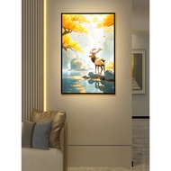 Modern luxury foyer decorative painting with high-definition light source, wall-mounted, high-bright