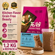 Makanan Kucing Kitchen Flavor Beauty Grain Free Ukuran 12 KG