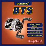DEUKIO BTS BC CLICKER DRAG Mesin BC Baitcasting Reel Malaysia Ready Stock Air Masin Original
