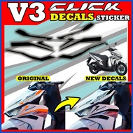 ✱ ◳ ❆ HONDA CLICK V3 STICKER DECALS /CLICK 125 V3 DECALS / CLICK V3 DECALS / CLICK V3 STICKER / CLI