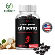NutraChamps Korean Red Ginseng Vitamin Capsules 1000 mg - Rich in ginsenosides that help with - vitality, improved physical performance and mental health