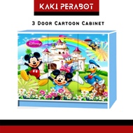 KP KARTUN E 3 Door Wardrobe Children Wardrobe Kids Wardrobe Cabinet Almari Kanak Kanak Almari Baju Budak Almari Pakaian