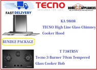TECNO HOOD AND HOB FOR BUNDLE PACKAGE ( KA 9808 &amp; T 738TRSV ) / FREE EXPRESS DELIVERY