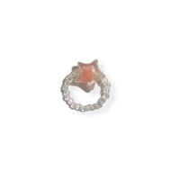 Cincin Korea Aesthetic Bintang Resin Star Elastic Ring Elastis Beads Korean Fashion Ring