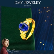 DMY Jewelry Cincin Emas Asli 24 Karat 5 Gram Ada Surat Cincin Potong O