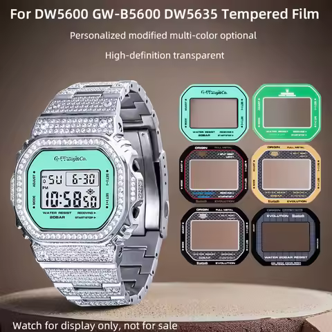 DW5600 Watch Mirror Protective Film For Casio Small Squar Tempered Film 3229 DW-5600 GW-B5600 DW-563