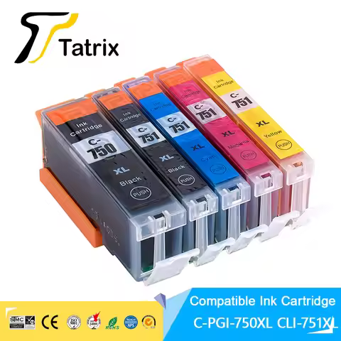 Tatrix For Canon PGI750 751 PGI-750 CLI-751 Ink Cartridge For Canon PIXMA MG5470/MG5670/MG6370/MG647