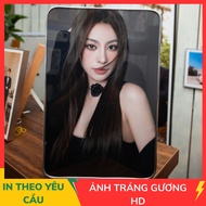 Photo frame 20x30cm mirrored mica wood with border printed on request 20x30cm