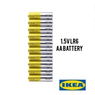 [10 PIECES] IKEA ALKALISK BATTERY 1.5V IKEA BATTERY ALKALINE BATTERY LR6 AA BATTERY