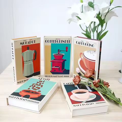 Fashionable Coffee Luxury Fake Book Box Decoration Coffee Table Decorative Books Club Villa Hotle De