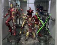 6隻 Hot Toys 1/6 Iron Man Mark 17, 33, 42, 46, 85, Iron Patriot Hottoys 鋼鐵俠 3, Civil War, Endgame Fig