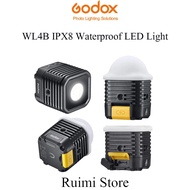 Godox WL4B IPX8 Waterproof LED Light: 100ft Range, 5600K, Built-in Battery