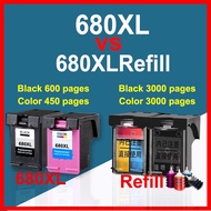 HP 680 ink HP680XL ink Cartridge refillable Compatible for HP 3635 3636 3638 3838 2600 5000 5075
