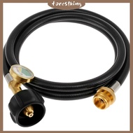 Propane Adapter Hose with Gauge 5FT Easy Install 1lb to 20lb Propane Adapter Converter  SHOPSBC4369