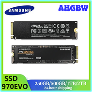 AHGBW ซัมซุง SSD 970 EVO Plus MLC NVMe M.2 2280 500GB 1TB 2TB โซลิดสเตทไดรฟ์ภายใน PCIe 3.0X4 250GB ส