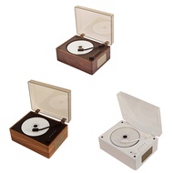 【GOL】-Retro CD Player Rechargeable Support CD BT USB 3.5mm AUX Portable CD Player Bluetooth-Compatib