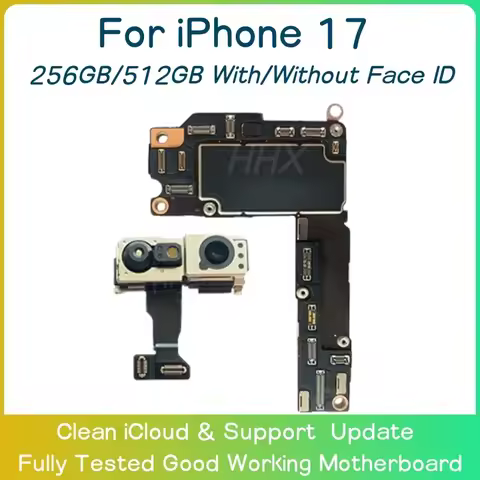 Motherboard For iPhone 17 With Face ID 256g 512g Unlocked Cleaned ICloud Physical SIM Version 17 Pro