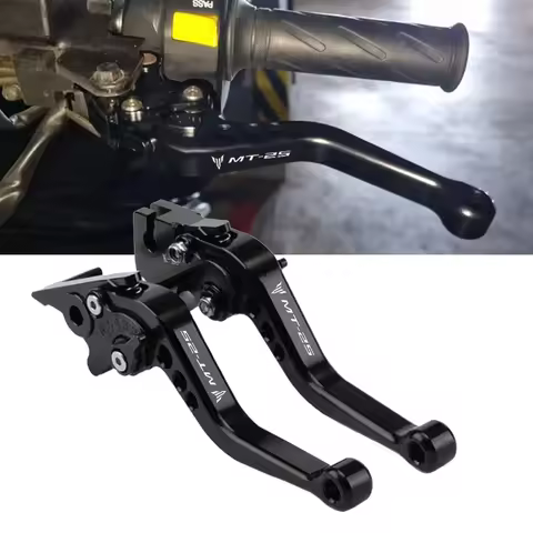 Motorcycle CNC Clutch Brake Lever Adjustable Handle Lever 6-speed adjustment Fit For YAMAHA MT25 MT-
