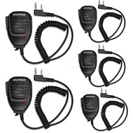 2/3/4/5 Pack Baofeng 2 Pin Handheld PTT Speaker Mic For UV-5R UV-5RE BFR3 BF888S UV-82 UV10R UV16 Plus Two Way Radio Accessories