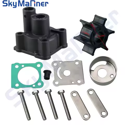 6N0-W0078 Water Pump Impeller Kit For Yamaha Outboard Motor 2T 6HP 8HP 18-3460 6G1-W0078-A1 6N0-W007