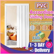 ✢ ◇ PVC Sliding Accordion Door folding door indoor household partition track kitchen bathroom