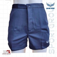 GRAND SPORT : กางเกงขาสั้นแกรนด์สปอร์ต 02-199 กางเกงเทนนิส มีซิปรูด กางเกงกีฬาชาย กางเกงขาสั้นมีซิปตรงเอวมีตะขอ