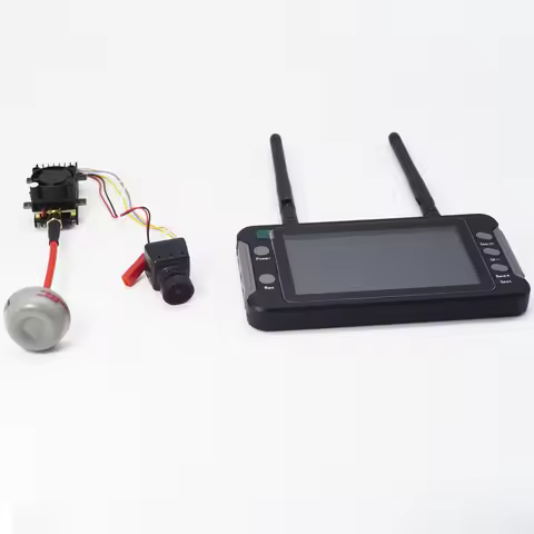 FPV Video Transmitter 2W VTX and Drone 1200TVL FPV Camera FPV Monitor 4.3inch with DVR 5.8Ghz 40CH R