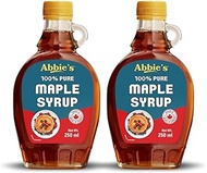 Abbie's Pure Maple Syrup, 334.6 g (250 ml - Pack of 2), Non GMO, Gluten Free, Product of Canada, Gra