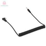 [camhmdm] 3.5mm to Male  Sync Cable with Screw   Studio Lightinging - Spring Cord 1.1.28ft (34-100cm