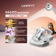 Uwant M400 Dust Mite Vacuum Cleaner | UV-C Sterilisation & 12000BPM Tapping | 65°C Hot Air Drying Fo