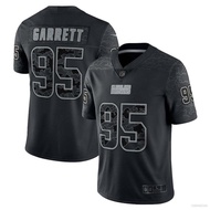 NFL Cleveland Browns Jersey Myles Garrett Football Tshirt Black RFLCTV Sports Tee Fans Edition